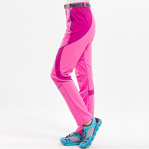 Damen Wanderhosen Patchwork Sommer Frühling Außen Hautfreundlich UV-beständig Schnelltrocknend Leicht Hosen Unterteile Schwarz / Orange Rosa Camping / Wandern Angeln Klettern S M L XL XXL Image