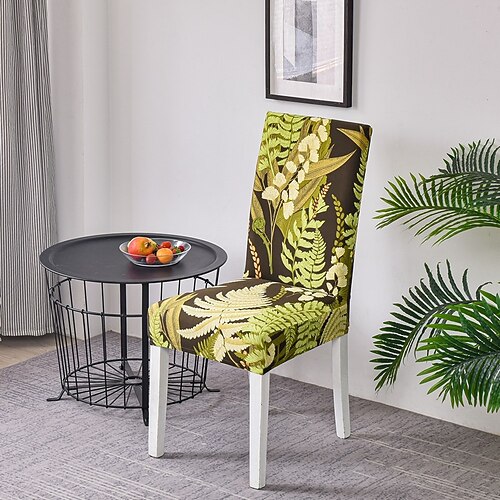 Stuhlhusse für Esszimmerstühle, elastischer Sitzbezug, Stuhlhusse mit hoher Rückenlehne, Stretch-Stuhlhussen für Hochzeiten, Hotels, Bankette, Esszimmer, Büro, schmutzabweisend, abnehmbar Image
