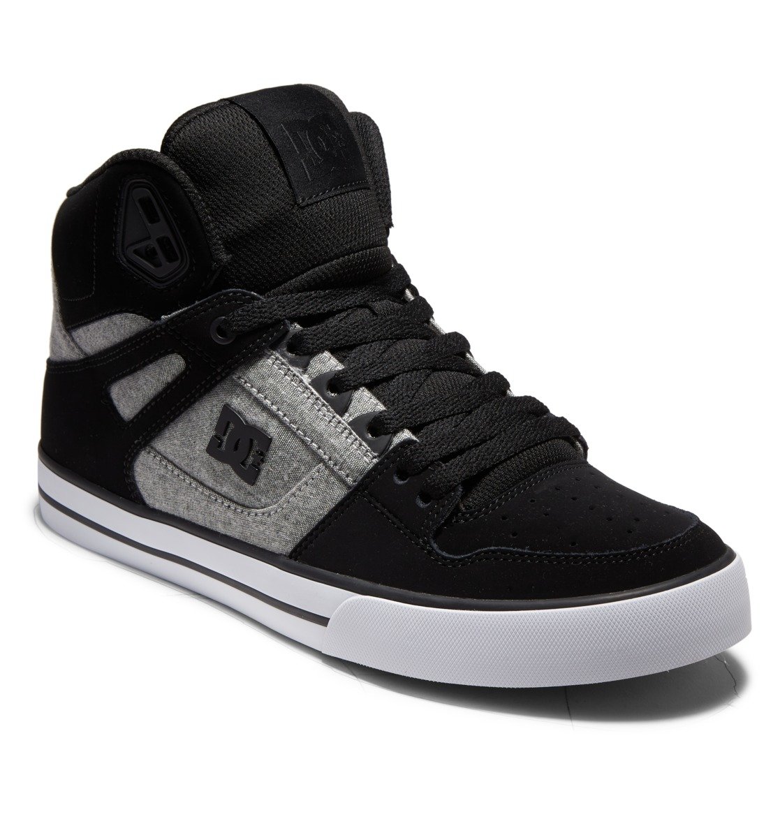 Sneaker DC SHOES "Pure High-Top", Herren, Gr. 12,5(46,5), grau, Schuhe Sneaker