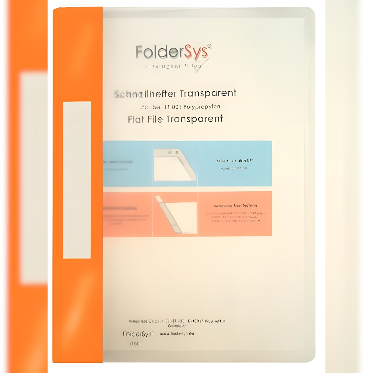 FSY Schnellhefter, Transparent, orange, 1 Stück Image