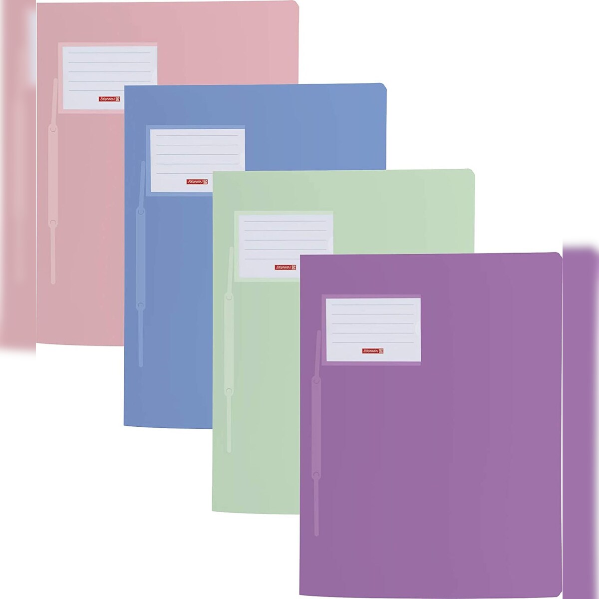 4 Brunnen Marken-Schnellhefter A4 Hartplastik Fact!pp pastellfarben Image