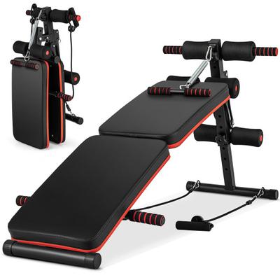 Costway Multifunctional Sit up Bench 4 Position Adjustable Metal Workout Bench