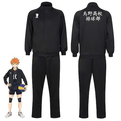 Haikyuu Hinata Shoyo Anime Schuluniformen Halloween Karneval Mantel Hose Für Herren Damen Erwachsene Image