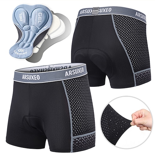 Damen Einfarbig Fahrradhose Fahrradshorts Fahhrad Shorts Gepolsterte Shorts / Chamois Sport 3D-Polster Schnelltrocknend Hohe Elastizität Bequem Schwarz Gelb Bekleidung Fahrradbekleidung Image