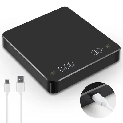 Built-in battery charging Electronic Scale Built-in Auto Timer Pour Over Espresso Smart Coffee Scale