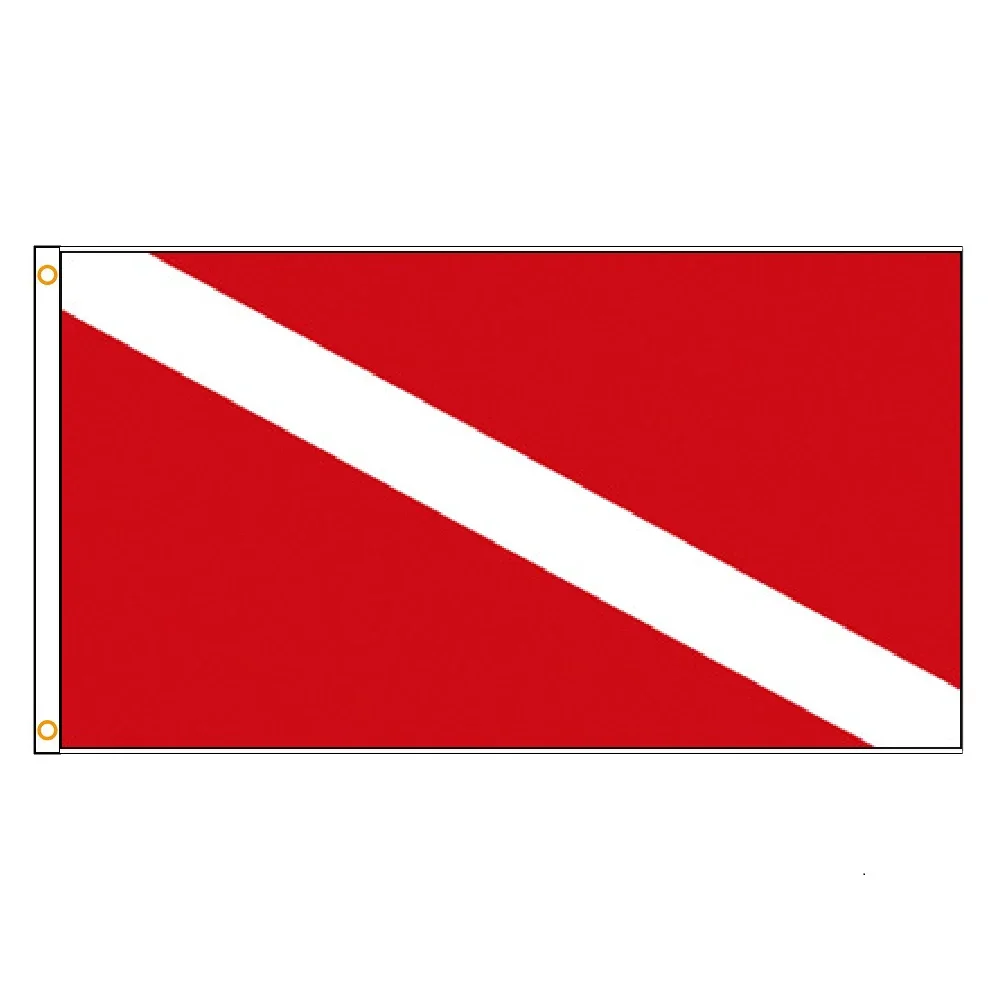 90X150cm Diver Down Scuba Diving Flag For Decoration