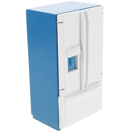 Kitchen Refrigerator Model Dolls House Freezer Decor Miniature Refrigerator Ornament