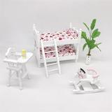 BOLUOYI Summer Toys for 4Th of July Outdoor Dollhouse Furniture Bed Setature Living Room Kids Pretend Play Toy