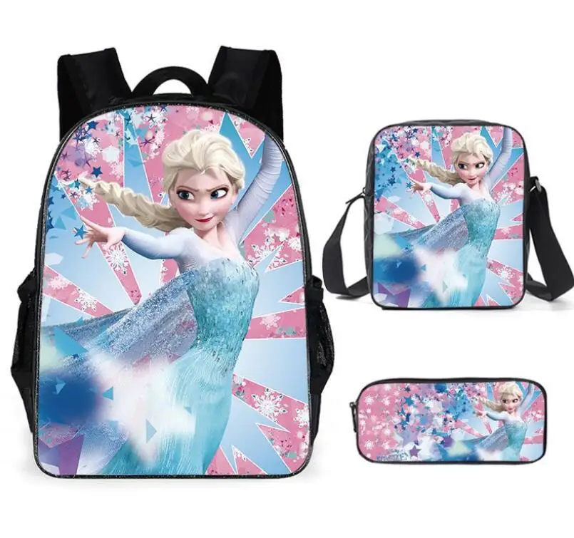 Sacs d'École en Nylon pour Fille, Reine des Neiges, Orth4WD, Princesse Elsa, pour Élèves du Primaire, Cartable pour Enfant