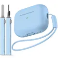 Per AirPods Pro Custodia USB C con kit di pulizia Custodia protettiva in silicone morbido per Apple AirPod Pro Custodia di seconda/1a generazione per donna