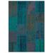 Blue 63" x 91" L Area Rug - Lofy Iskece Rectangle 5'3" X 7'7" Area Rug 91.0 x 63.0 x 0.4 in Wool | 63" W X 91" L | Wayfair L-8684012176087