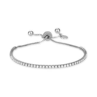 Luxenter 925 Sterling Silber Armband mit rhodinierten glänzenden Zirkonia - Kileh