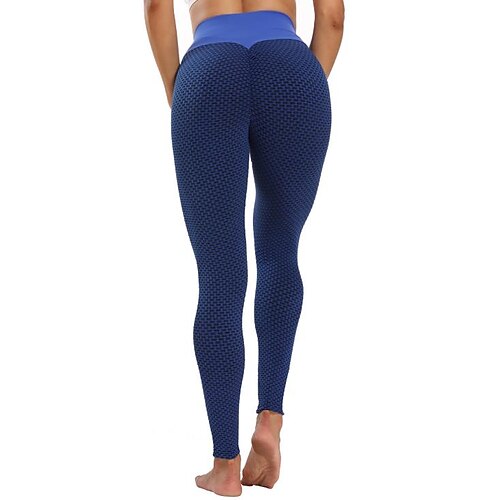 Damen-Leggings mit hohem bund Hosen für Damen Rüschen Strumpfhosen Lange Radhose Gamaschen Unten Bauchkontrolle Kolbenheber 4-Wege-Stretch Purpur Rosa Pudriges Rosa Elasthan Image