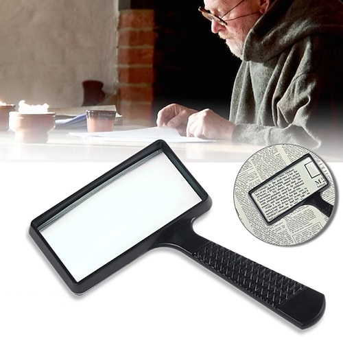 Handlupe, 3-fach, 9,3 x 4,7 mm, Kunststoff, für Erwachsene, Geschenk zum Schulanfang Image