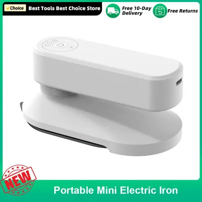 Portable Mini Electric Iron Cordless Rechargeable Dry Iron Wrinkle Remover Touch-Up Ironing For Home
