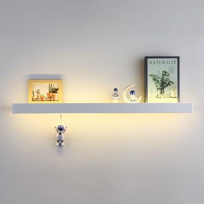 LED Wall Light Warm White Shelf Wall Mount Lighting Fixture Rectangular Indoor Display Shelves Wall Lights Elegant Frosted Acrylic Anti Rust 85-265V