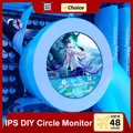 Schermo rotondo da 2.1 pollici IPS Display dinamico temperatura AIDA64 Circle Monitor copertura fai da te 120/240/360 raffreddamento ad acqua PC CPU AIO
