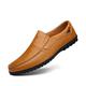 XCVFBVG Mens Leather Shoes Men's Official Leather Shoes, Breathable, Large -Sized Men's Shoes Soft Soles Men's Casual Shoes(Color:Yellow Brown,Size:11)