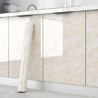 TEMU Self-adhesive Milky White Marble Wallpaper - Waterproof, Removable Contact Paper For Kitchen Countertops & Cabinets Wall Paper Kitchen Waterproof Wallpaper For Kitchen