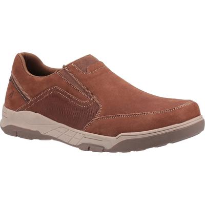 Hush Puppies Herren Fletcher Lederschuhe (Tan) Image