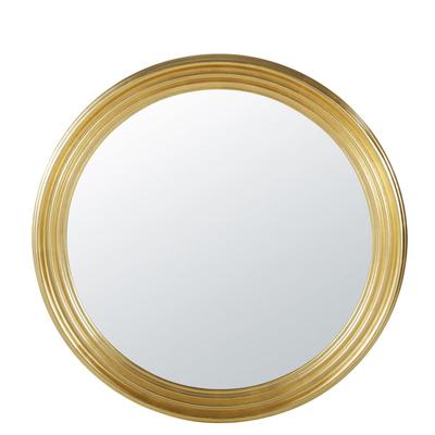 Runder Spiegel mit goldenem Zierrahmen, D120cm