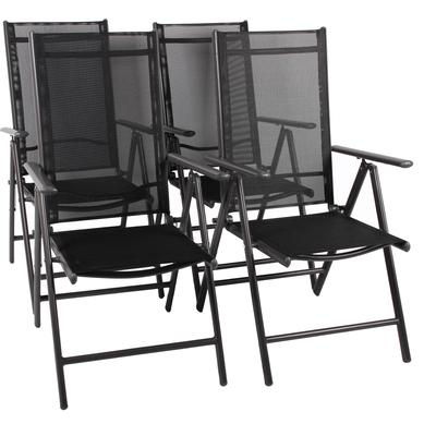 Gartenstühle aus Aluminium, 56 cm, Anthrazit