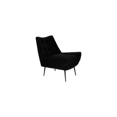Samt-Sessel, schwarz