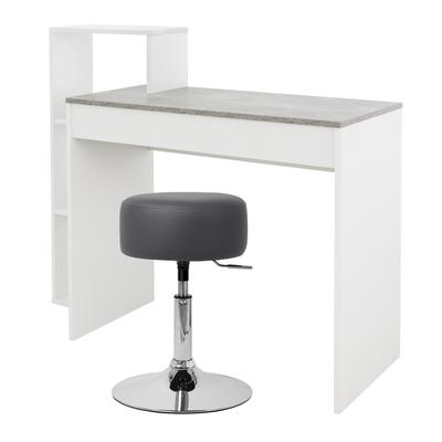 Schreibtisch mit Regal 110x72x40 cm Holz Weiß