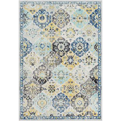 Vintage Orientalischer Teppich Mehrfarbig/Blau 160x220