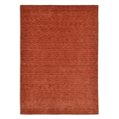 Handgewebter Teppich aus reiner Schurwolle - Terrakotta - 190x290 cm