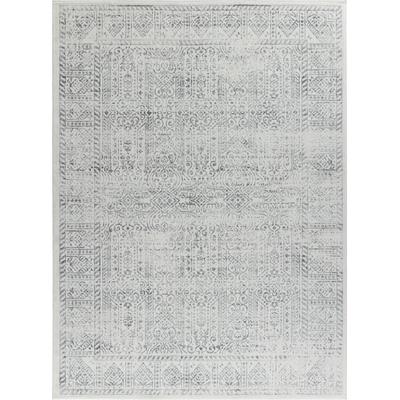 Vintage Orientalischer Teppich Grau/Elfenbein 160x215