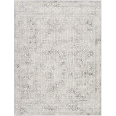 Vintage Orientalischer Teppich Weiß/Grau 160x215