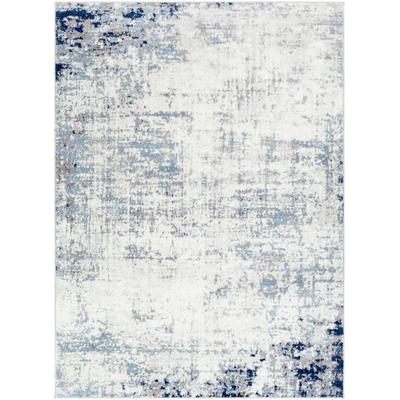 Abstrakt Moderner Teppich Grau/Blau 160x215