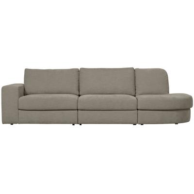 2,5-Sitzer-Sofa rechts aus Webstoff, grau