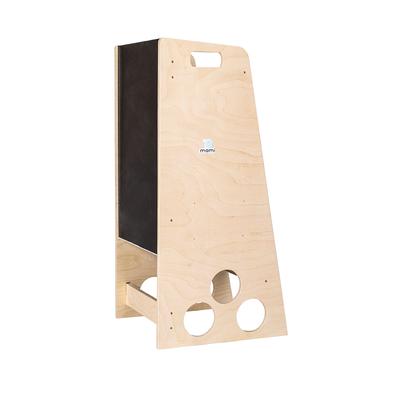 Montessori-Turm aus Holz + Tafel, Beige