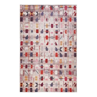 Flacher Teppich, Vintage, geometrisches Muster, multicolor 240x340