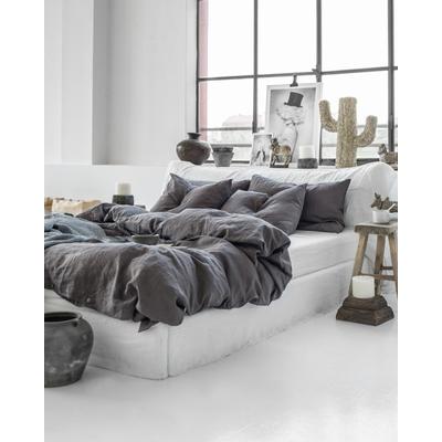 Bettbezug aus Leinen, Grau, 240x220 cm