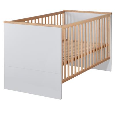 Mitwachsendes Baby-Gitterbett, 70x140cm, Goldeiche/Lichtgrau