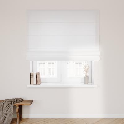 Raffrollo mit Klettschiene, weiß, 120x160 cm