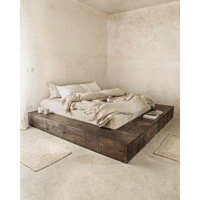 Bettwäsche-Set aus Leinen, Beige, 150x200x25cm