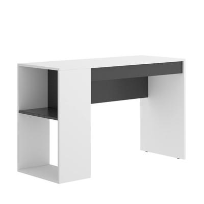 Schreibtisch Holzeffekt weiß, anthrazit 121x50 cm