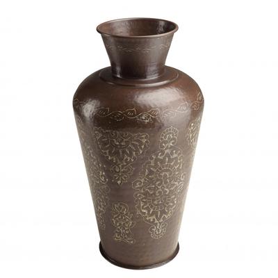 Vase B35cm H70cm Kupfer Patina antik