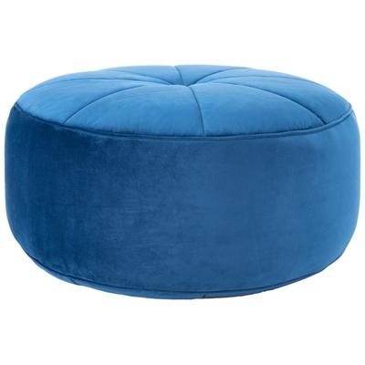 Pouf aus Sperrholz Marineblau