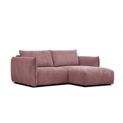 3-Sitzer Ecksofa in Stoff, altrosa