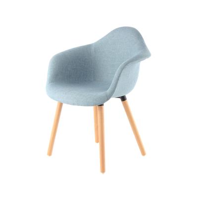 2er-Set Stühle aus Stoff 62 x 80,5 cm, Blau