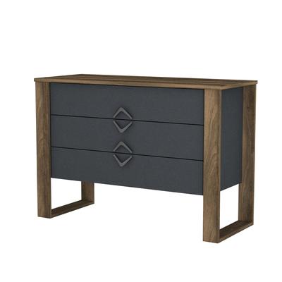 Sideboard mit 3 Schubladen, Braun