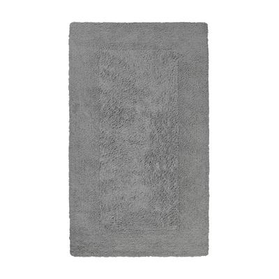 Badteppich in Grau einfarbig 60x100