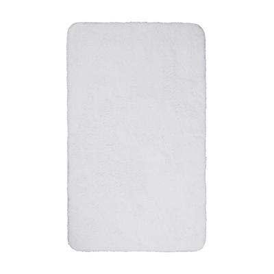 Badteppich in Weiß einfarbig 80x150