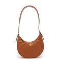 Tommy Hilfiger Hobo Bags - Crest Leather Shoulder Bag - Gr. unisize - in Braun - für Damen - aus Textil & Leder & Leder