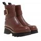 Chloé Stiefel & Boots - Owena Ankle Boots Smooth Leather - Gr. 41 (EU) - in Braun - für Damen - aus Leder & Gummi & Leder & glatt
